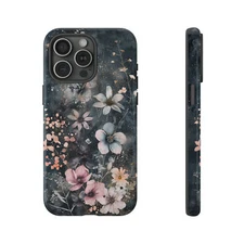 Wild Flowers (B) Ink & Watercolor iPhone/Samsung Tough Phone Case