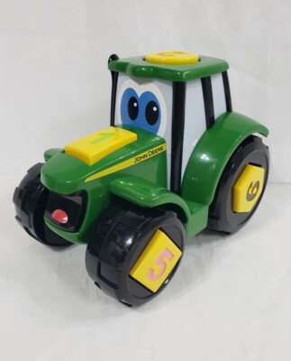 John Deere Tractor Toy Learn N Pop Johnny Shapes And Numbers Tomy 