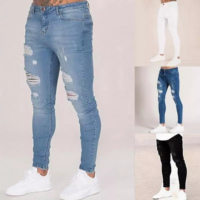 Dime Jugar juegos de computadora embotellamiento Pantalones Para Hombres De Vestir Elegante Moda Pantalón Vaquero Jeans Rasgados | eBay Dime Jugar juegos de computadora embotellamiento Pantalones Para Hombres De Vestir Elegante Moda Pantalón Vaquero Jeans Rasgados | eBay