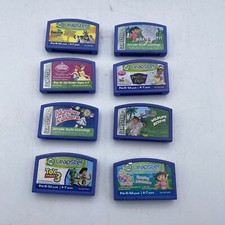Leap Frog  Leapster Lot of 8 Game Cartridges Toy Story, Dora, Disney, Penguins