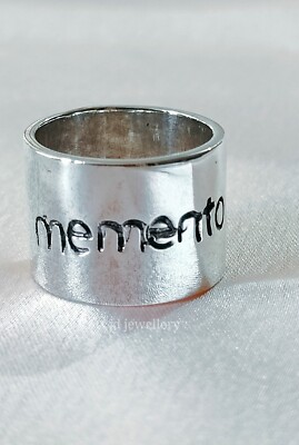 925 sterling silver handmade memento mori band, Memento mori band,  mori band