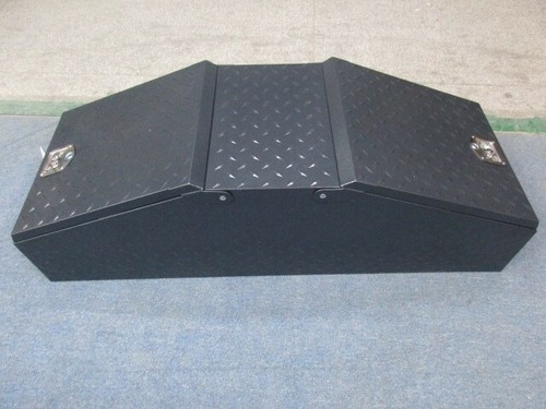 Black Steel Gullwing Toolbox Heavy Duty Truck Box Twin Doors Toolbox Utes Traile - Picture 3 of 11