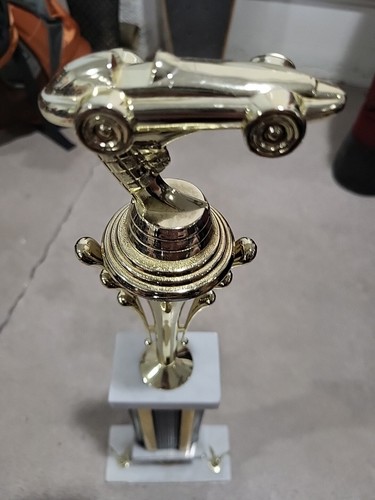 Vintage Car Trophy Marble Made In Italy 2002-2003 22" - Picture 3 of 8