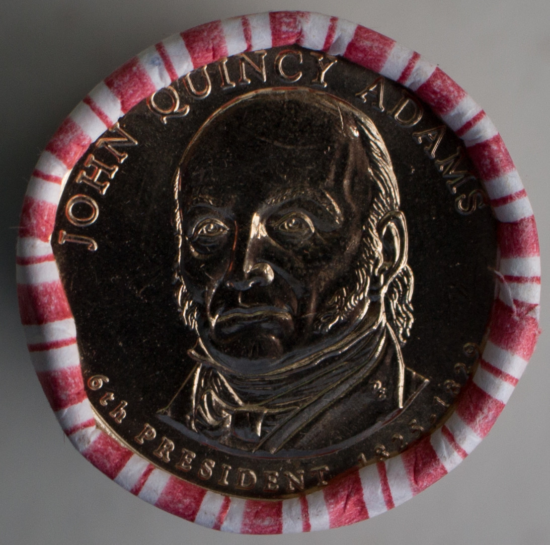 2008 P John Quincy Adams Uncirculated One Dollar 25 Golden