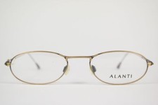 Alanti Mod. 8301 50 19 135 Matte Gold Oval Glasses Frame New