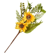 Factory Direct Craft Poly Silk Sunflower Stem | for Indoor Decor