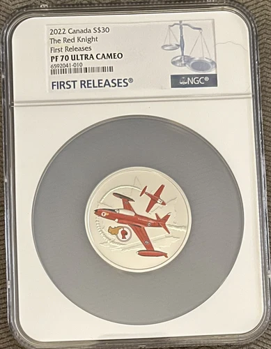 2022 $30 CANADA 2 OZ SILVER THE RED KNIGHT NGC PF 70 UCAM FIRST RELEASES