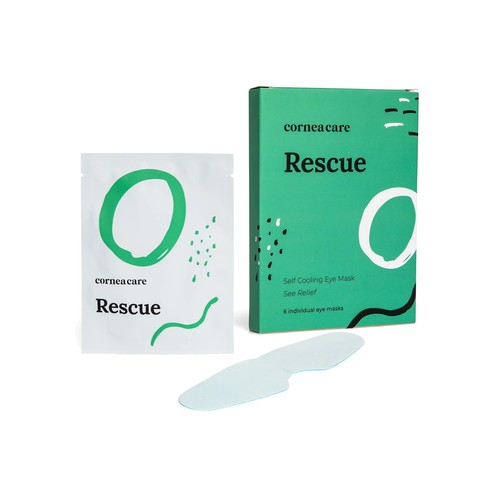 CorneaCare Rescue Self Cooling Compress Eye Mask 6 Individual Cold Eye Masks - Picture 2 of 11