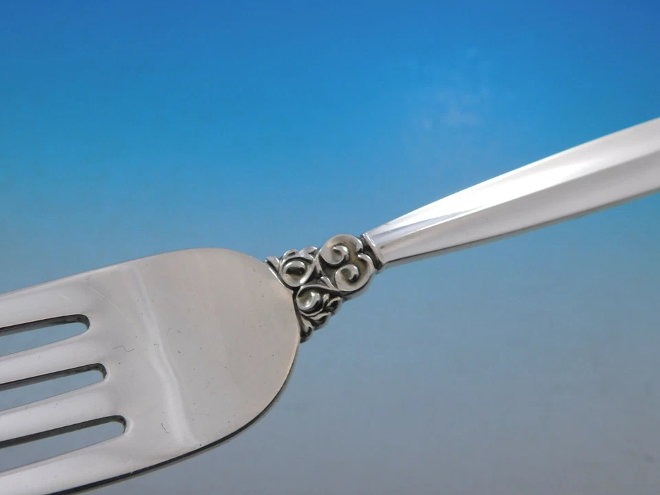 Ajuste(s) de lugar tamaño cena danés de plata esterlina Acanthus de Georg Jensen 4 piezas Foto 3 de 4