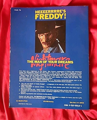 THE NIGHTMARE ON ELM STREET COMPANION-Freddy Krueger-1987-Trade PB RARE GOOD - Picture 2 of 4
