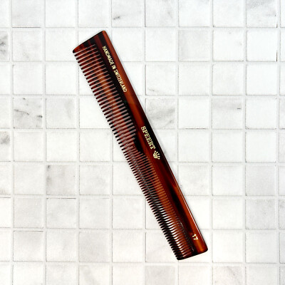 Speert Handmade European Comb Style #17 7''Inch New Brown Tortoise Havana