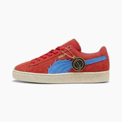 ワンピース pitose46 NEW PUMA x ONE PIECE Buggy Luffy Suede Red Blue 396520-01 Men's Sz