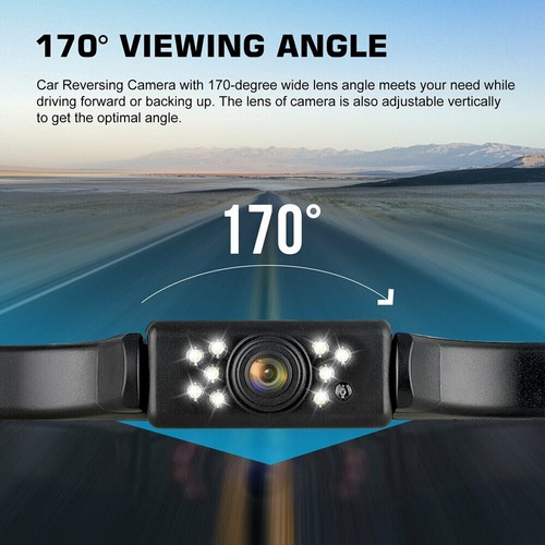 4.3" Car Rear View Reverse Backup Camera Mirror Night Vision Parking System Kit - Picture 9 of 12