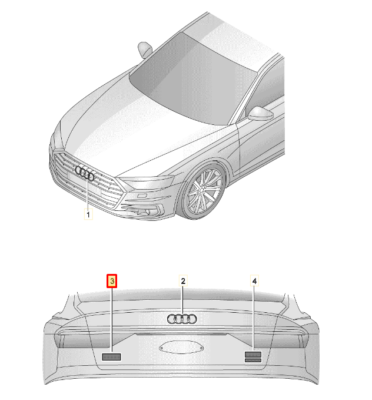 OEM Audi A1 GB Rear Emblem Badge 82A071803 Genuine for sale online  