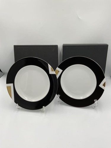 BVLGARI Rosenthal Plates Collaboration Circular Geometallica 2 plates Boxed - Picture 3 of 8