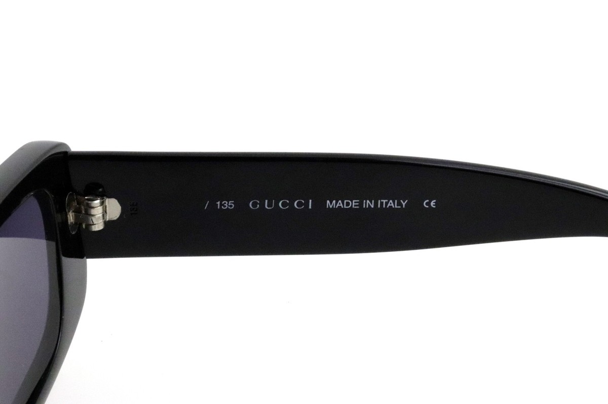 Vintage 90s Gucci Moda Sunglasses Black Rectangular GG 2409 N S