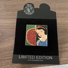 Disney Shopping Snow White & Apple Pave Pin LE 250 Rare 2006