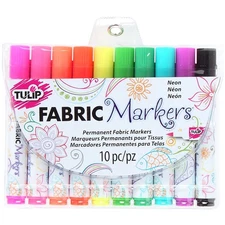 I Love To Create 3164-9 Tulip Fabric Markers 10/Pkg-Neon