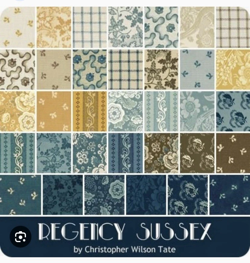 Regency Sussex Moda Fabrics Mini Charms 2.5"Squares Pack of 42 C Wilson-Tate NEW - Image 4 of 4