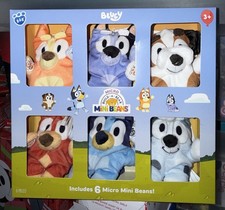 Bluey Mini Beans Plush Micro 6 Pc Build-A-Bear Socks Rusty Bingo 2026 New