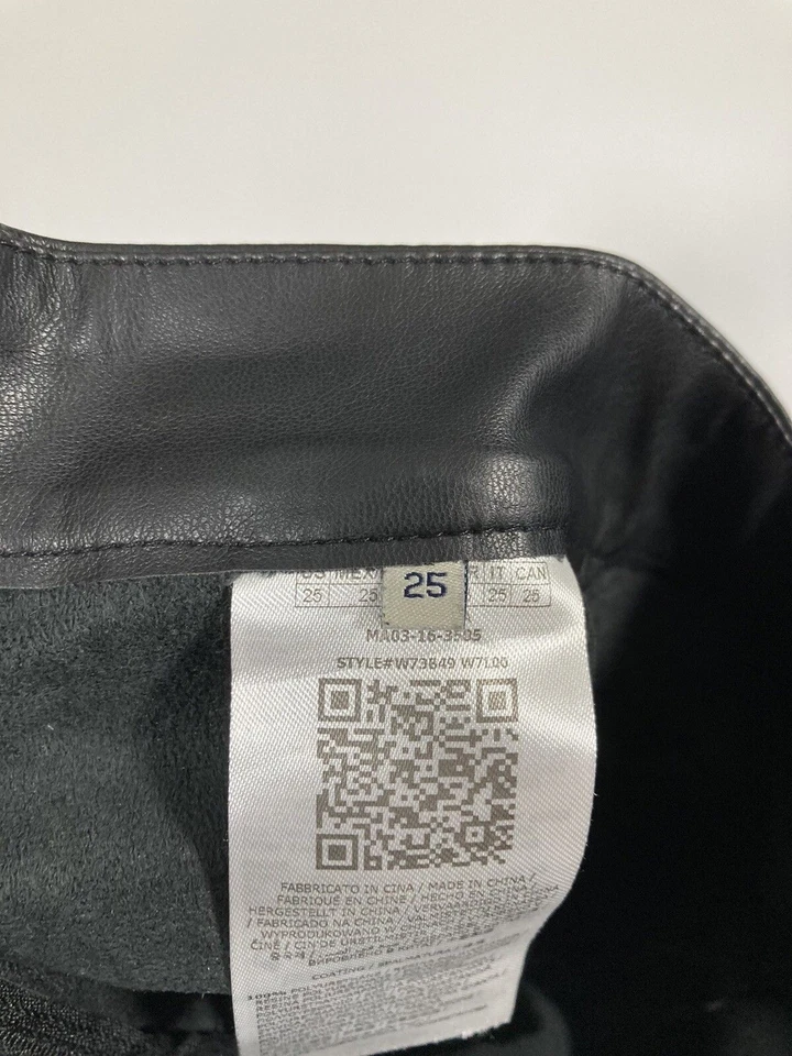 Pantalón GUESS LEAHER LOOK LEGGING - W25 L26 - Negro - Excelente Estado - Para Mujer Foto 3 de 4