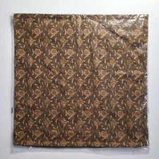 West Elm NWT Floral Vine 20" Pillow Cover Cotton Linen Brown Zipper