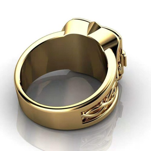 Hot Animals Secret Compartment Openable Poison Box Ring Sapphire Finger Rings - Picture 6 of 8