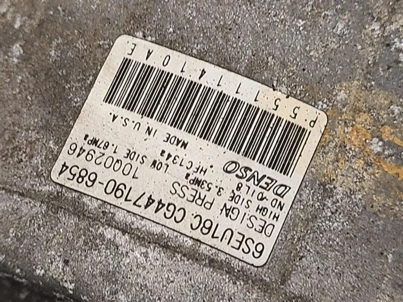Compresor de aire acondicionado Dodge Avenger 2012-2014 sin aire acondicionado trasero 2,4 L tracción delantera AOD 68156572AA Foto 3 de 4