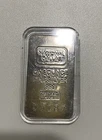 1 Oz  .999 Fine Silver Bar Vintage National Dallas Serial #05187 In Plastic Case