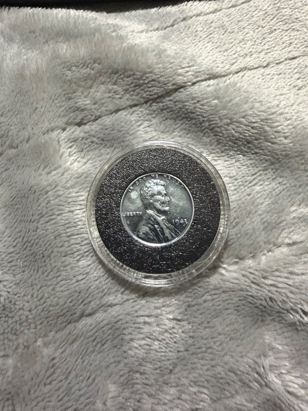 1943 Steel Lincoln Wheat Penny – WWII Zinc-Coated Steel Cent – Genuine U.S. Coin