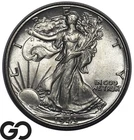 1943 Walking Liberty Half Dollar, Choice Unc+