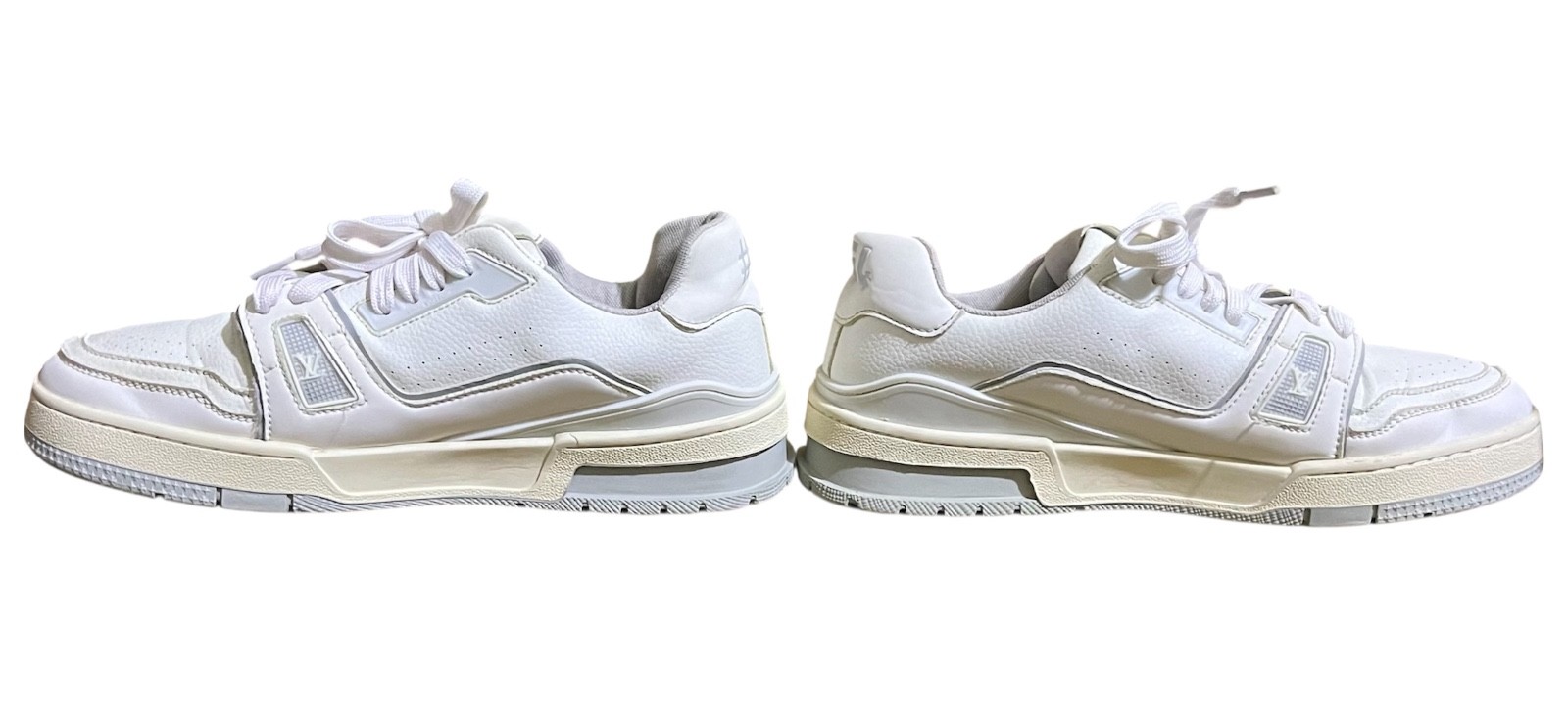 Authentic Louis Vuitton LV Trainer Low White Leather Sneakers Size EU 42 US 8.5 thumbnail 8