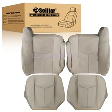 Driver & Passenger Bottom-Top Seat Cover Tan 152 For 2003-2006 Cadillac Escalade