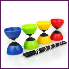 1pc Chinese Diabolo Chinese Yo-yo Diabolo Toy Leather Bowl Soft Material Thicken