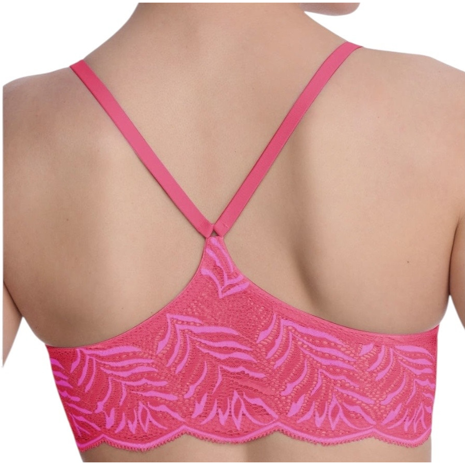 Natori Bra 728309 Lush Front Close Contour underwire dark pink size 38C