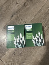 2 Boxes Philips 100 Clear Mini Lights New