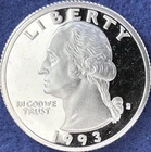 1993-S Washington Quarter 90% Silver Choice DCAM Proof