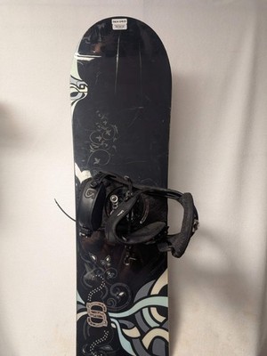 Salomon Ivy Snowboards Burton Lexa Bindings Size 156Cm Color Black Condition Use