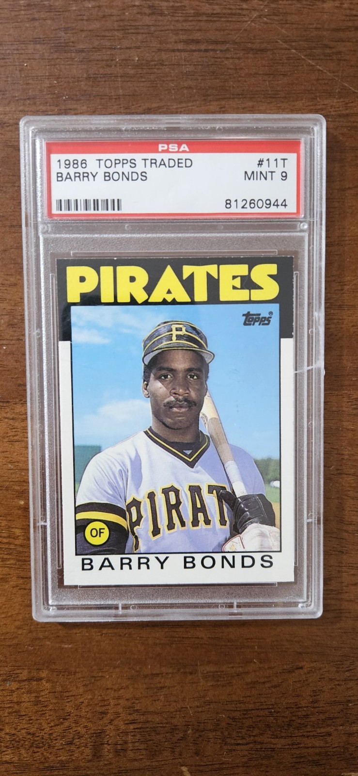 1986 Topps Traded #11T Barry Bonds Rookie RC PIRATES PSA 9 READ DESCRIPTION 