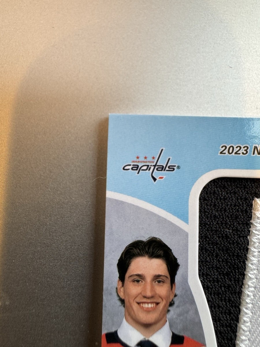 Ryan Leonard 2024-25 SP Game used Draft Day Marks A /35 Washington