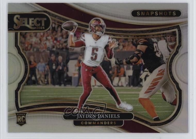 2024 Panini Select Snapshots Silver Prizm Jayden Daniels #15 1oa8
