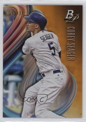 2018 Bowman Platinum Orange 5/25 Corey Seager #42 17a5