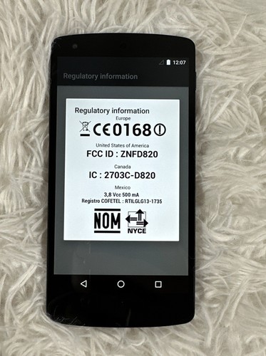 LG NEXUS 5 Black 16GB (D820) Phone, Tested & Working - Picture 9 of 10