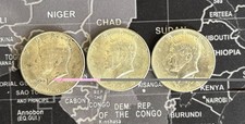 S#13 🇺🇸 Lot Of (3) 90% Silver 1964-P Kennedy Half Dollars! 🇺🇸