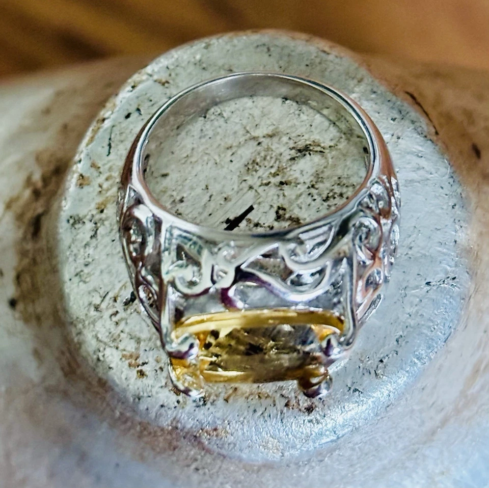 Victoria Wieck Oval Yellow Topaz Ring from HSN - Size 8 - Image 3 of 4