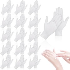 36 Pcs White Cotton Gloves for Dry Hands Sleeping, Men Women XL, 18 Pairs