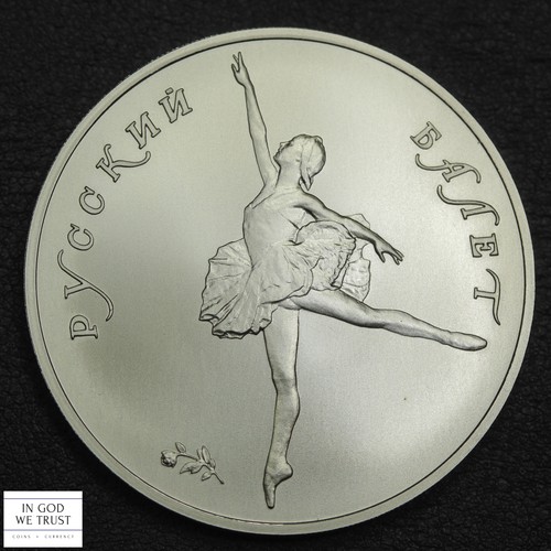 1991 Russia Ballerina 1 Oz Palladium 25 Roubles