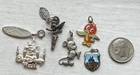 Vintage Sterling Charms WALT DISNEY WDP DISNEYLAND LOT Mickey Tinkerbell Castle