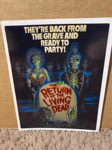 Return of the Living Dead Vinyl Sticker Horror 3" x 4" Gore Retro Monster 1980 - Picture 1 of 1