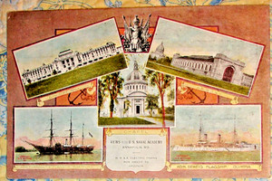 WASHINGTON BALTIMORE & ANNAPOLIS  ELEC RR NAVAL ACADEMY ORIG & VERY RARE POSTCAR